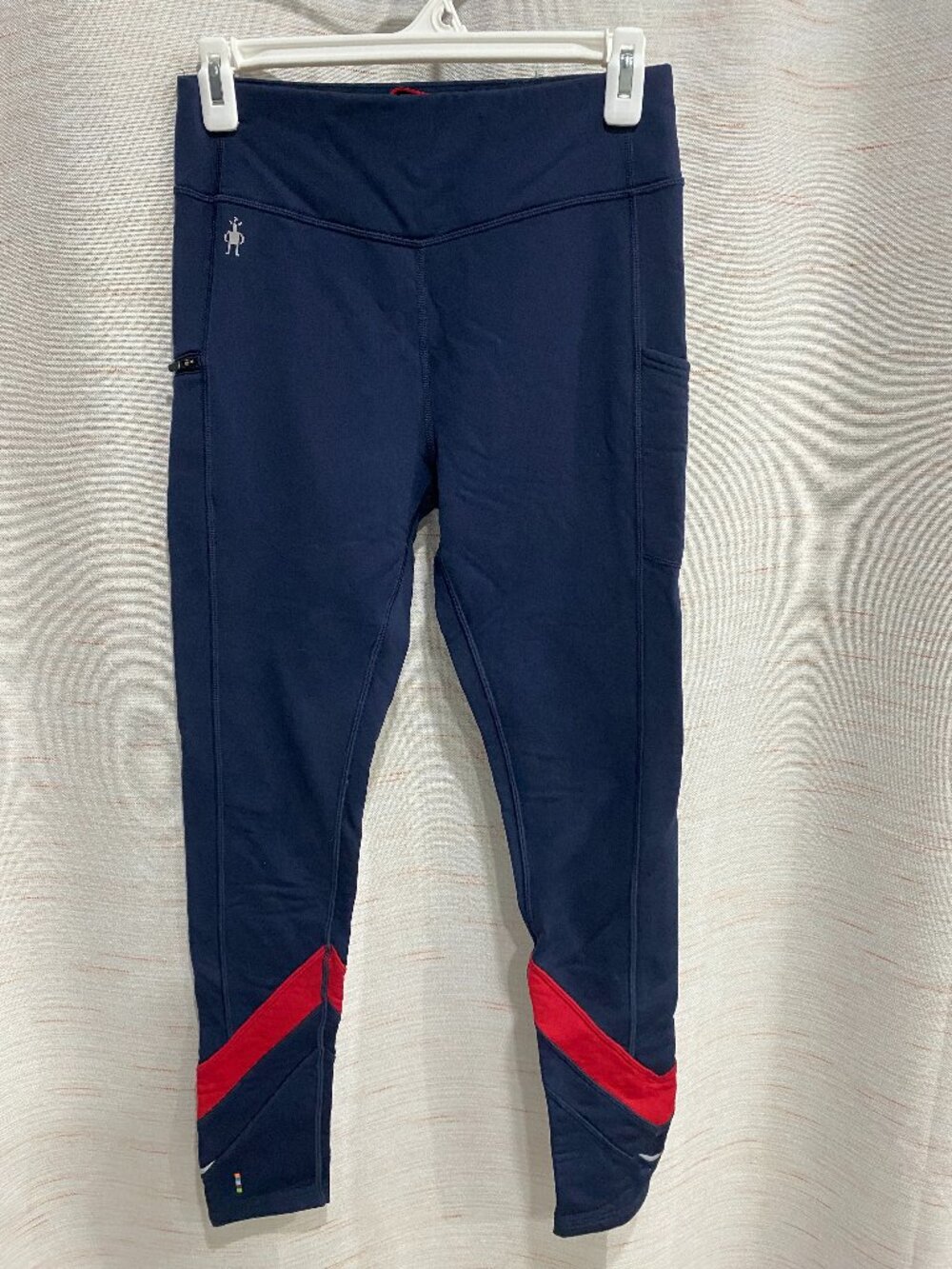Smartwool Leggins Blue Red Medium Womens (248)
